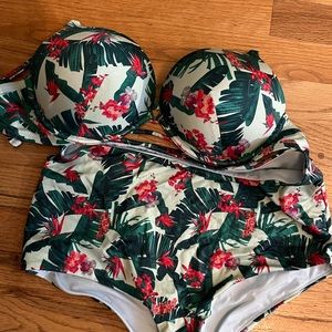 BRAND NEW VICTORIA SECRET BIKINI HIGH WAIST TROPICAL